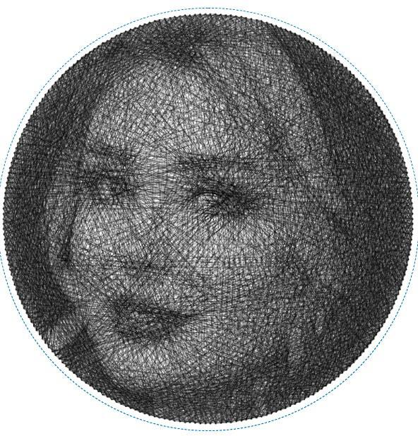 خرید تابلو نخی چهره و تصویر دلخواه، تابلو نخی کادویی، تابلو دکوری