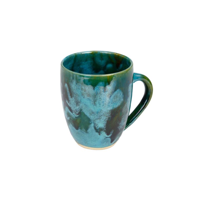 ماگ سفالی با لعاب قلیایی