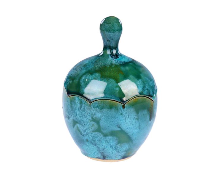 شکلات خوری پازلی ساخته شده از سفال همراه با لعاب قلیایی