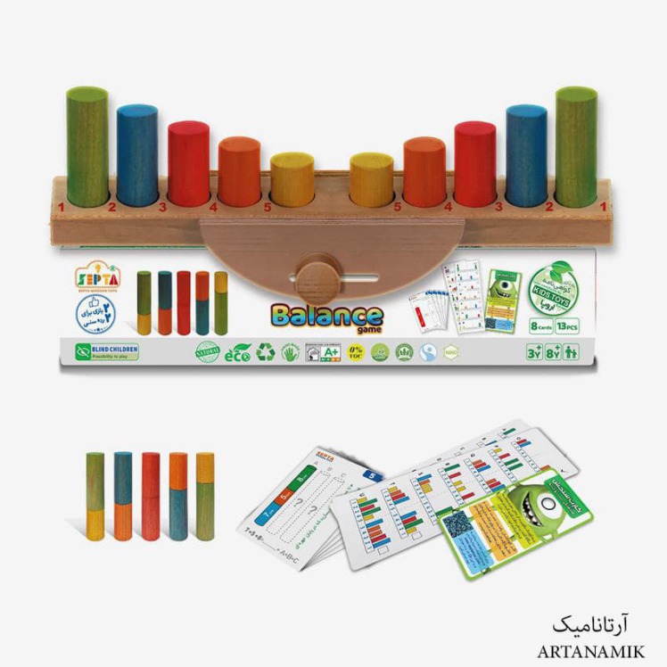 اسباب بازی فکری چوبی توازن