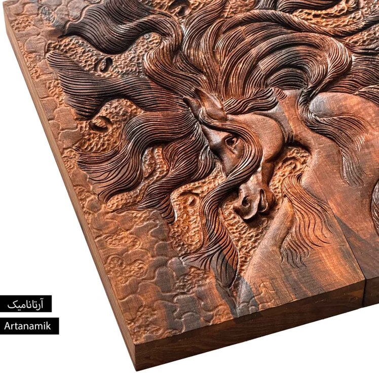 تخته نرد منبت کاری شده چوب گردو طرح غرور
