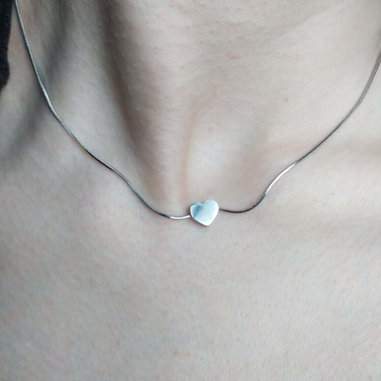 گردنبند استیل طرح قلب