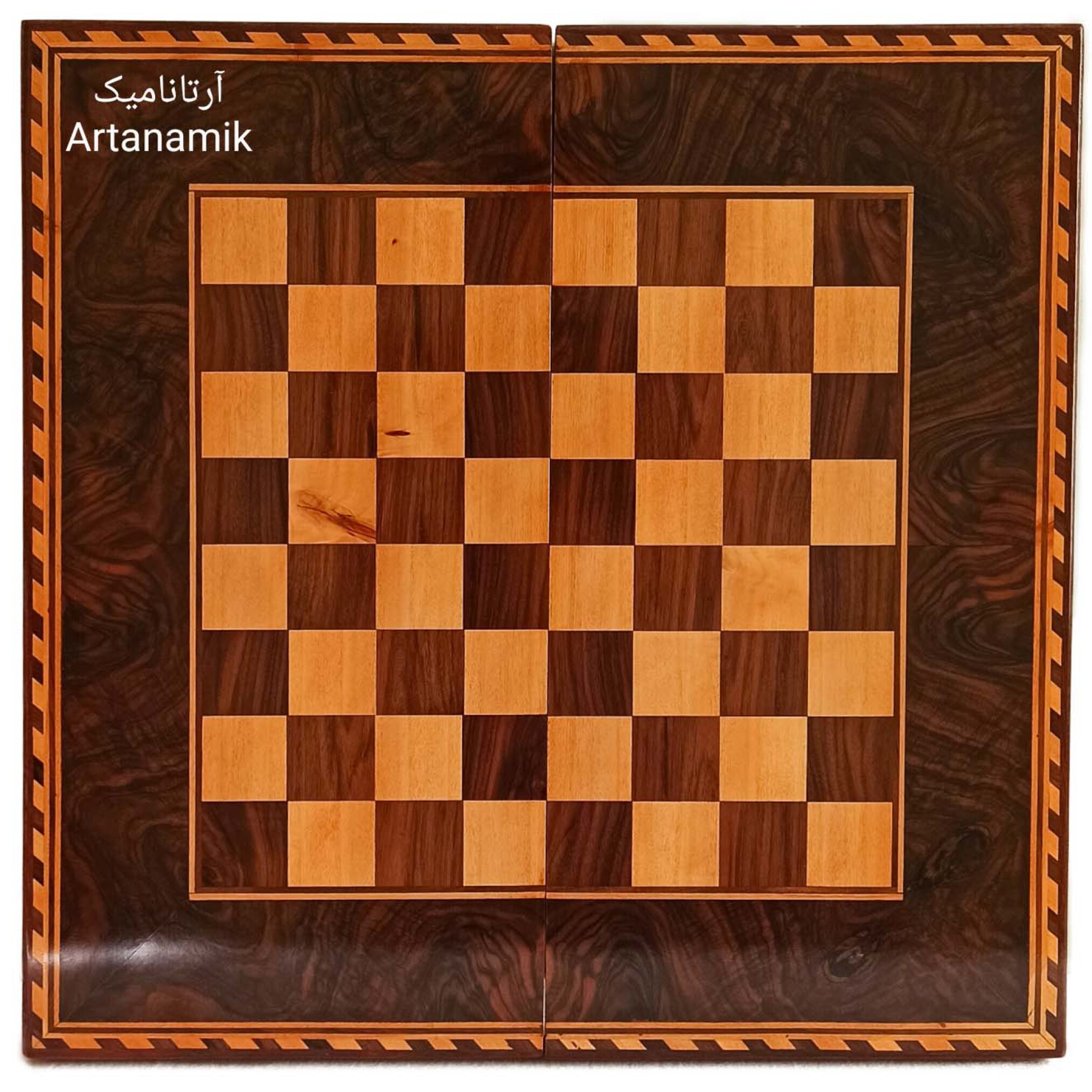  تخته نرد و شطرنج کادویی چوب گردو 