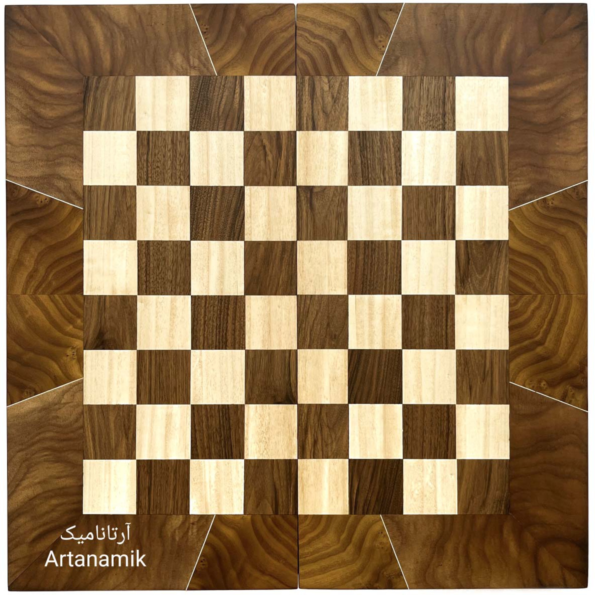  شطرنج و تخته نرد چوب گردو با کیفیت 