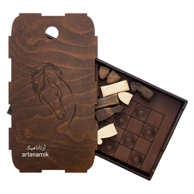باکس شطرنج کادویی با روکش راش طبیعی