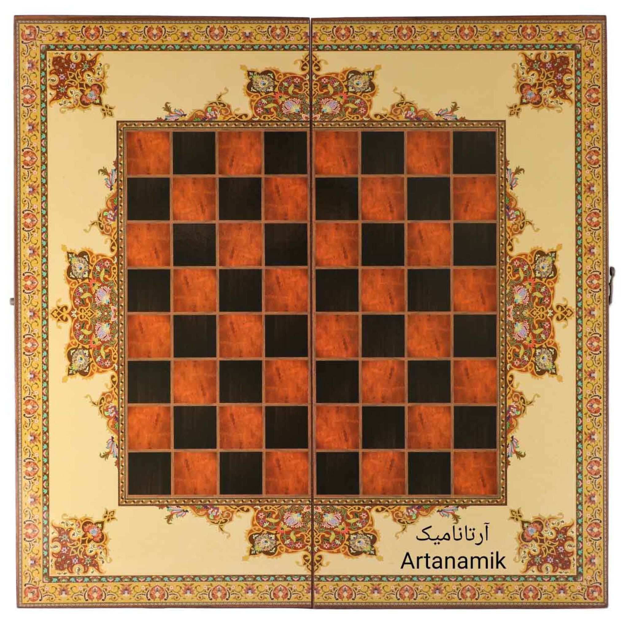  خرید شطرنج کادویی طرح فرش، شطرنج کادویی و شطرنج نفیس از جنس چوب روس 