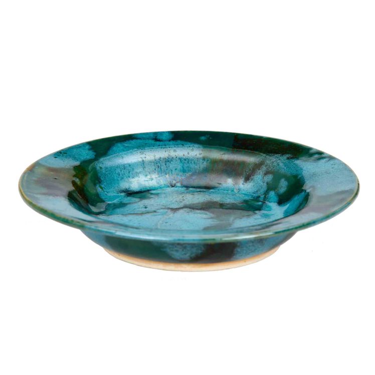 بشقاب خورشت خوری سفالی با لعاب قلیایی