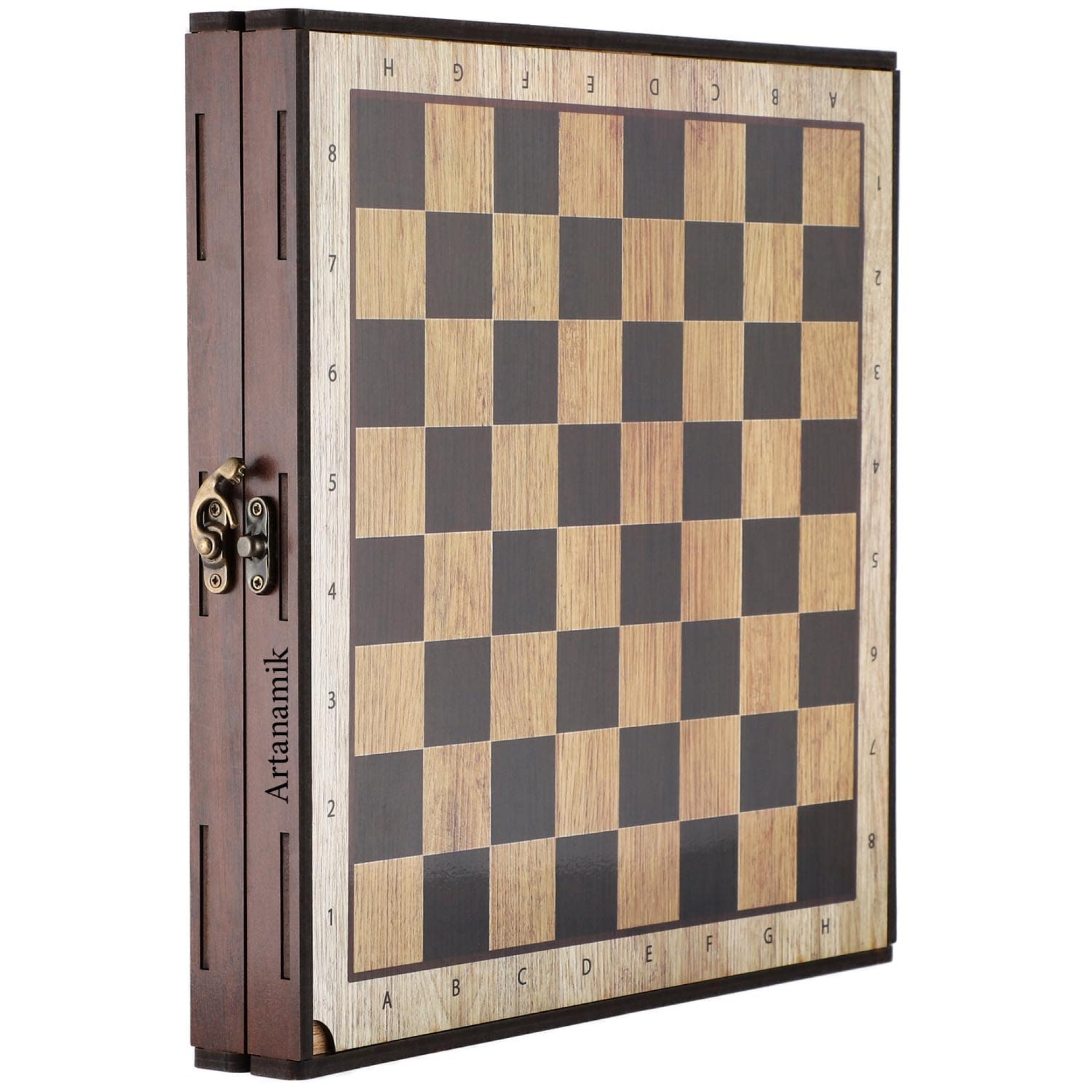  شطرنج شش بازی چوبی همراه با قفل 