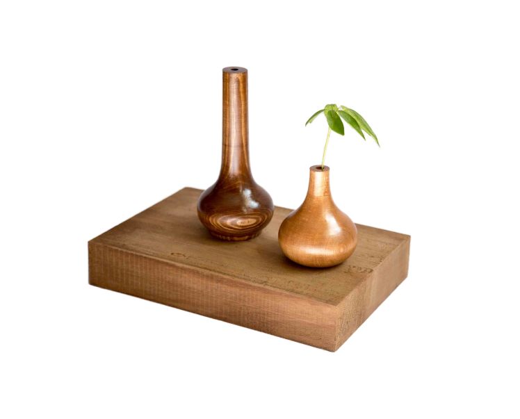 گلدان چوبی جفت