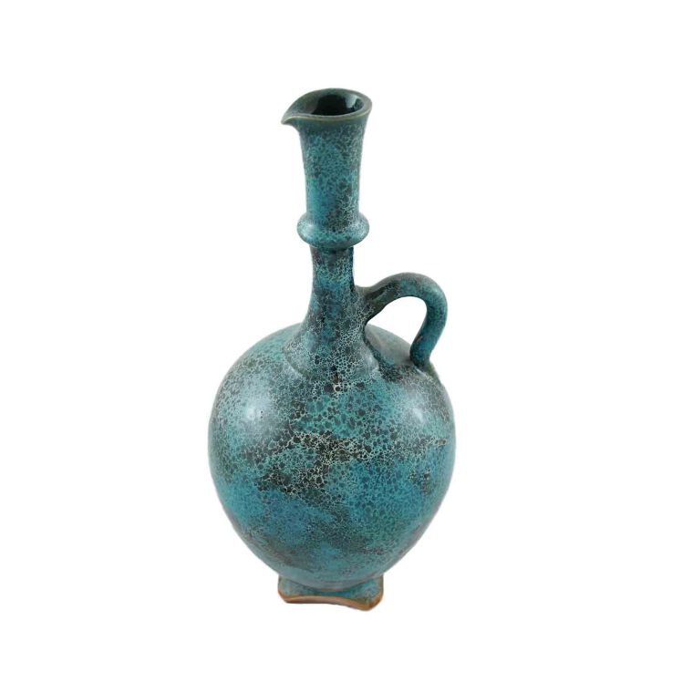 تنگ سفالی با لعاب قلیایی