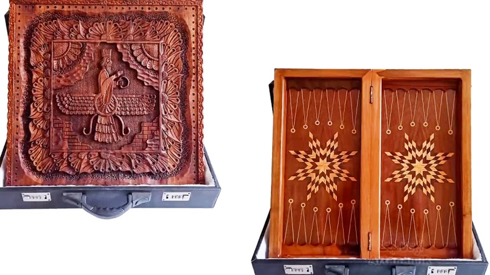 تخته نرد کادویی با کیف مخصوص