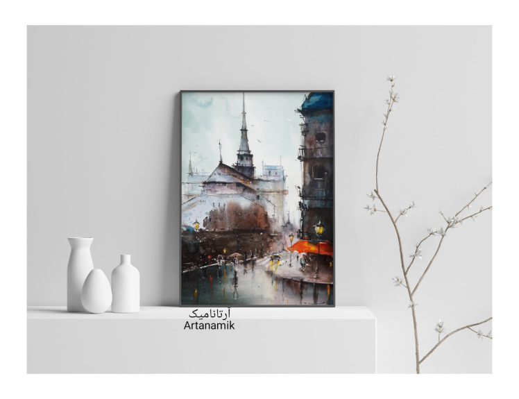 تابلو نقاشی آبرنگ، تابلو نقاشی کادویی، تابلو نقاشی دکوری