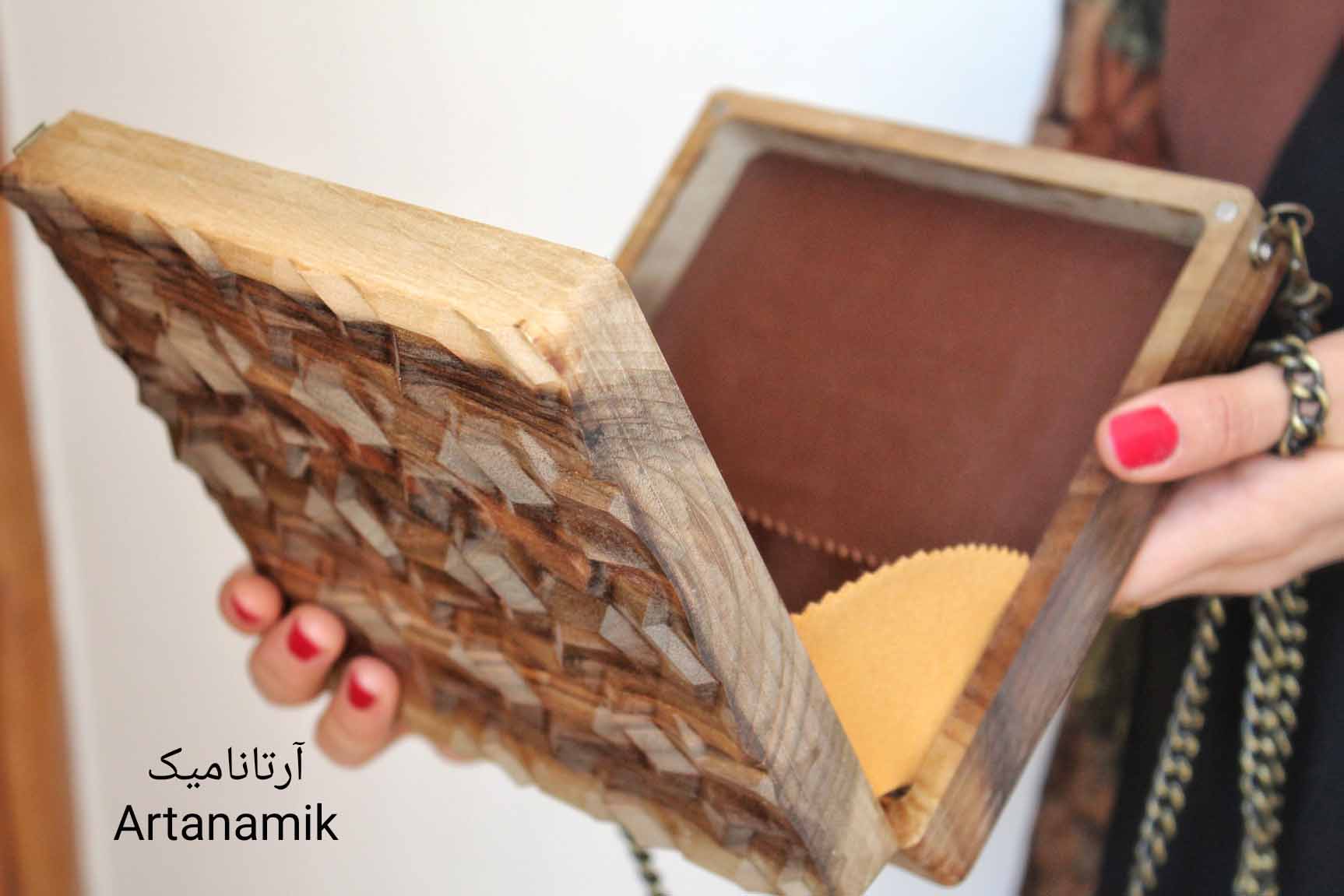 خرید کیف چوبی جدید